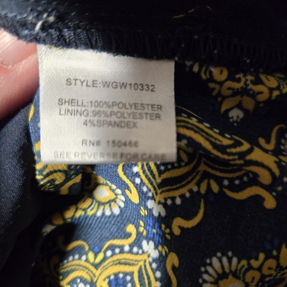 41 Hawthorn Gold And Blue 3/4 Sleeve Women's Blouse Large - Picture 6 of 6